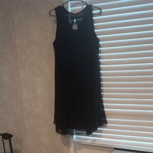 J.B.S. Black Halter Sheath Midi Dress